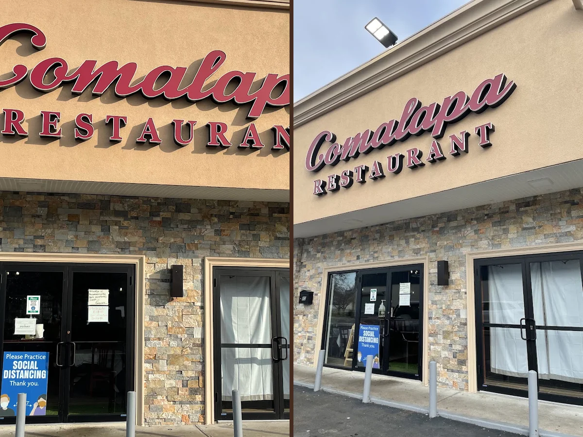 Casual Salvadoran restaurant dining room