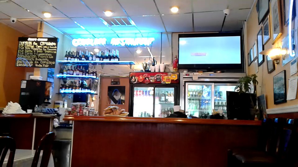 Comfortable interior with table service
